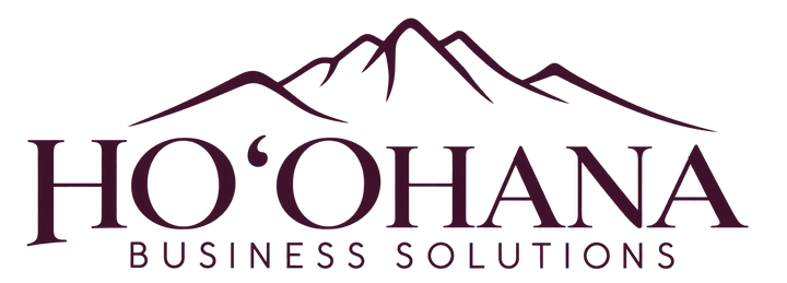 Hoʻohana Business Solutions — Koʻolau mountain outline above the wordmark